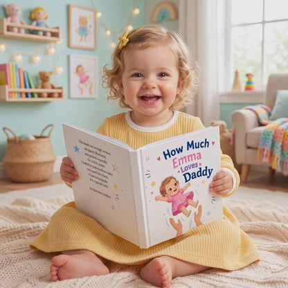Custom Daddy Book from Child, Personalized Dad and Child Storybook
