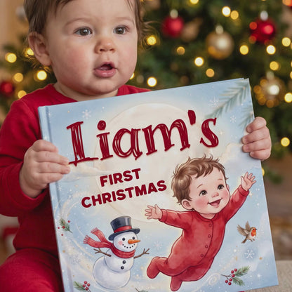1st Christmas Gift, Personalized Baby’s First Christmas Book