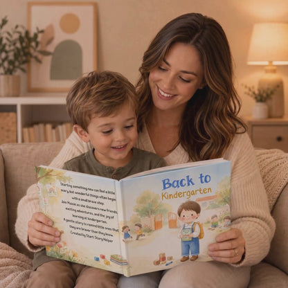 Personalized First Day of Kindergarten Book, Custom Name Story Gift