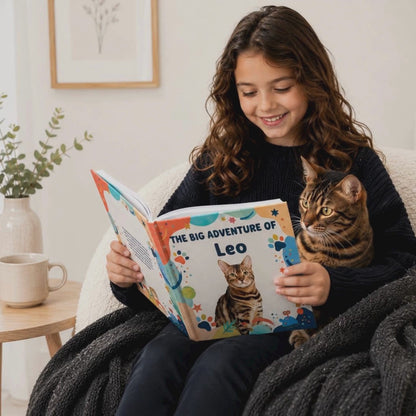 Custom Pet Photo Book, Personalized Pet Story Book, Pet Portrait Book