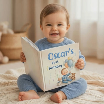 Personalized 1st Birthday Book, First Birthday Gift for Baby