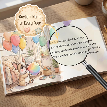 Personalized First Birthday Book, Custom Baby Animal Story
